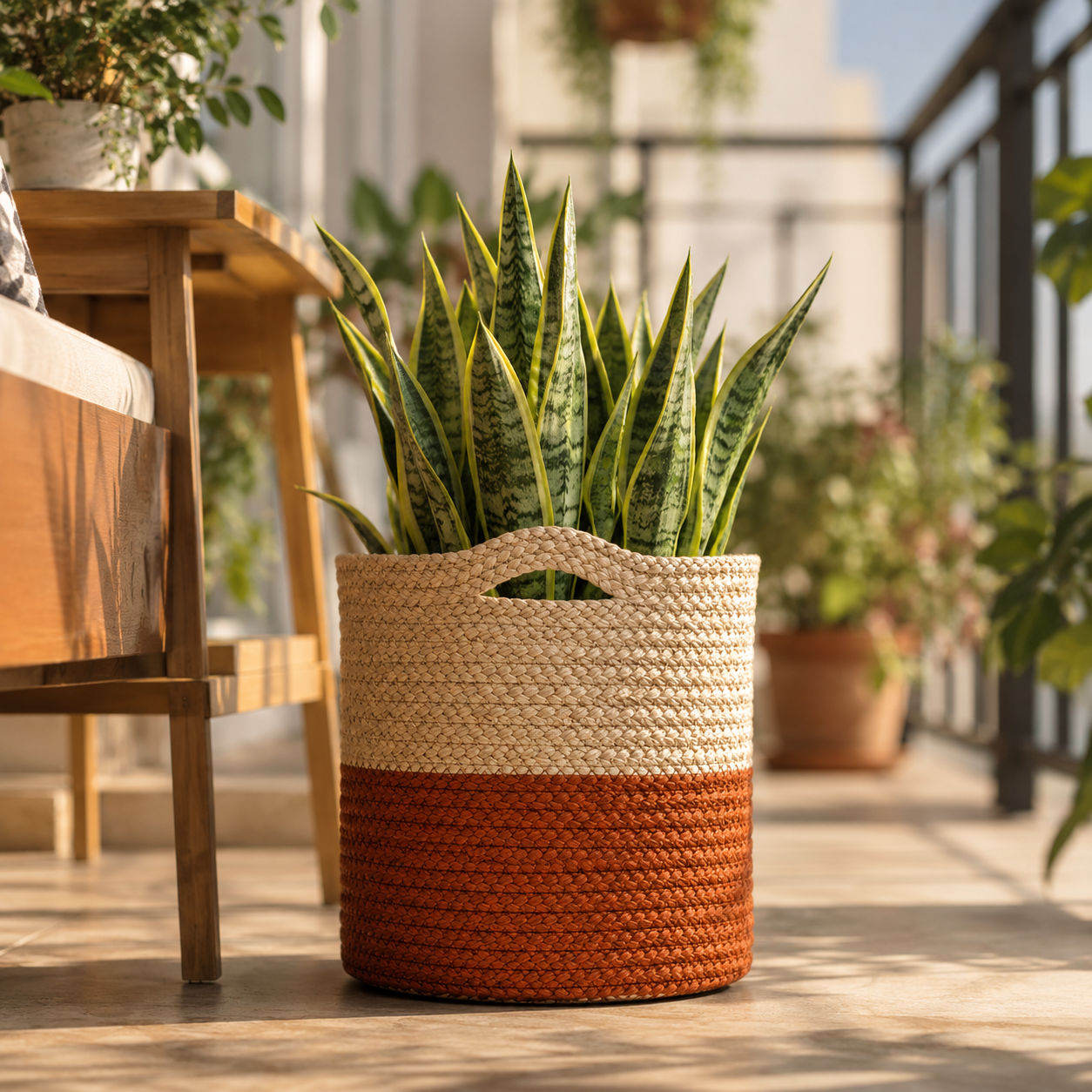 Jute Planter Cover for Stylish Home Decor